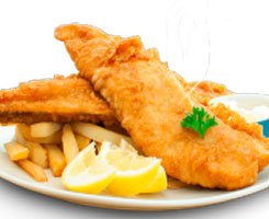 Fish & Chips Dinner (4 Pcs)